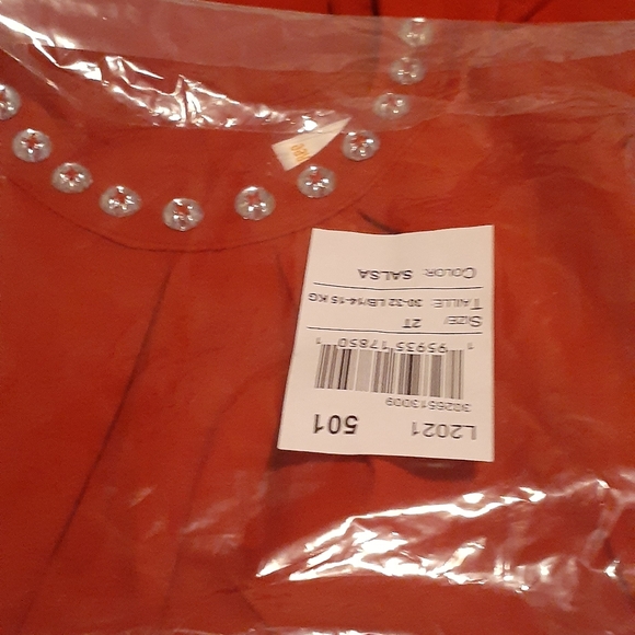 GYMBROEE RED EMBELLISED NWT DRESS 2T - Picture 6 of 11